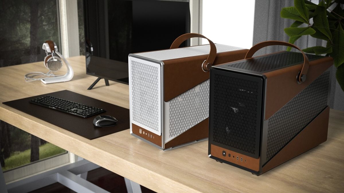 The Leather-Wrapped PC Case Inspired by Executive Style