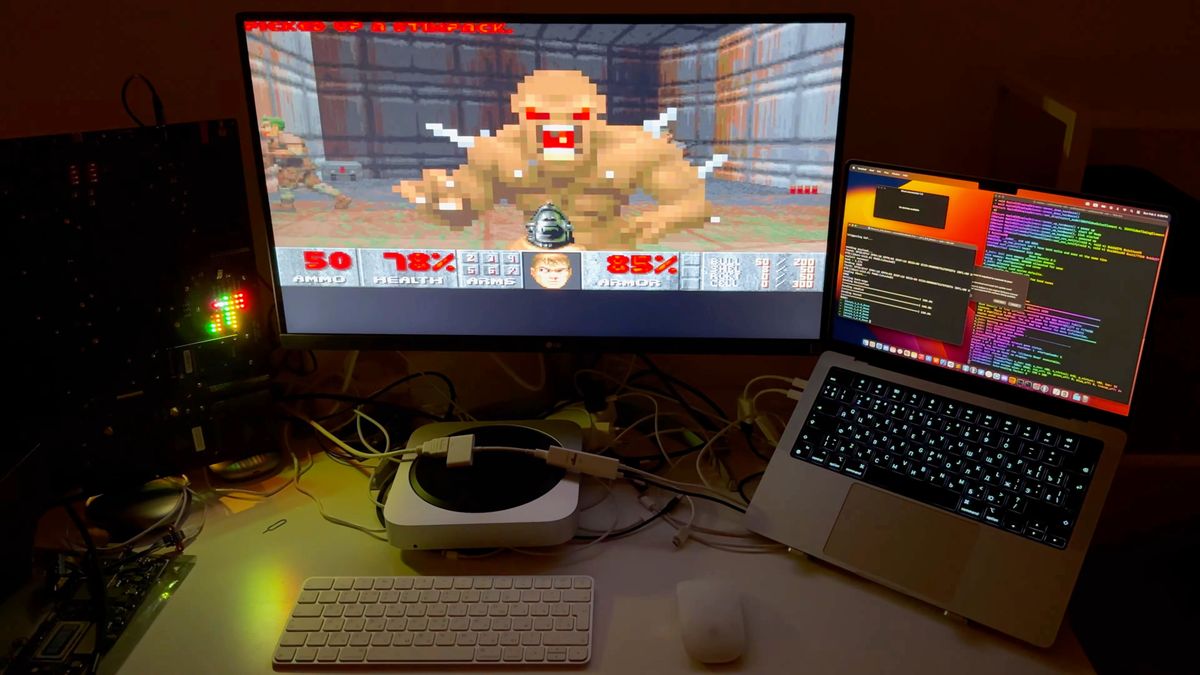 Running Doom on an Apple HDMI Adapter