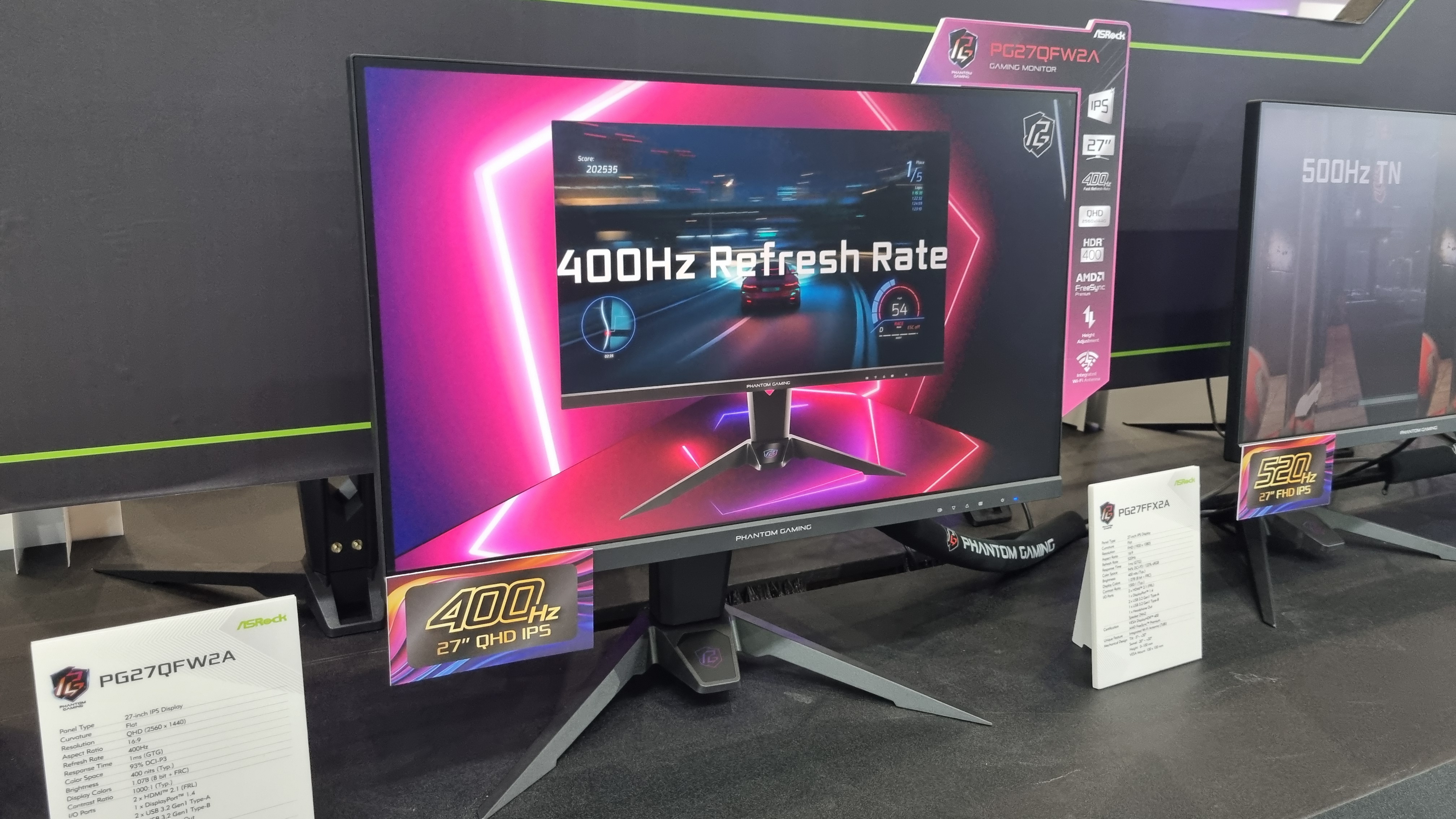 ASRock Unveils 400 Hz 1440p Gaming Monitor at Computex 2025