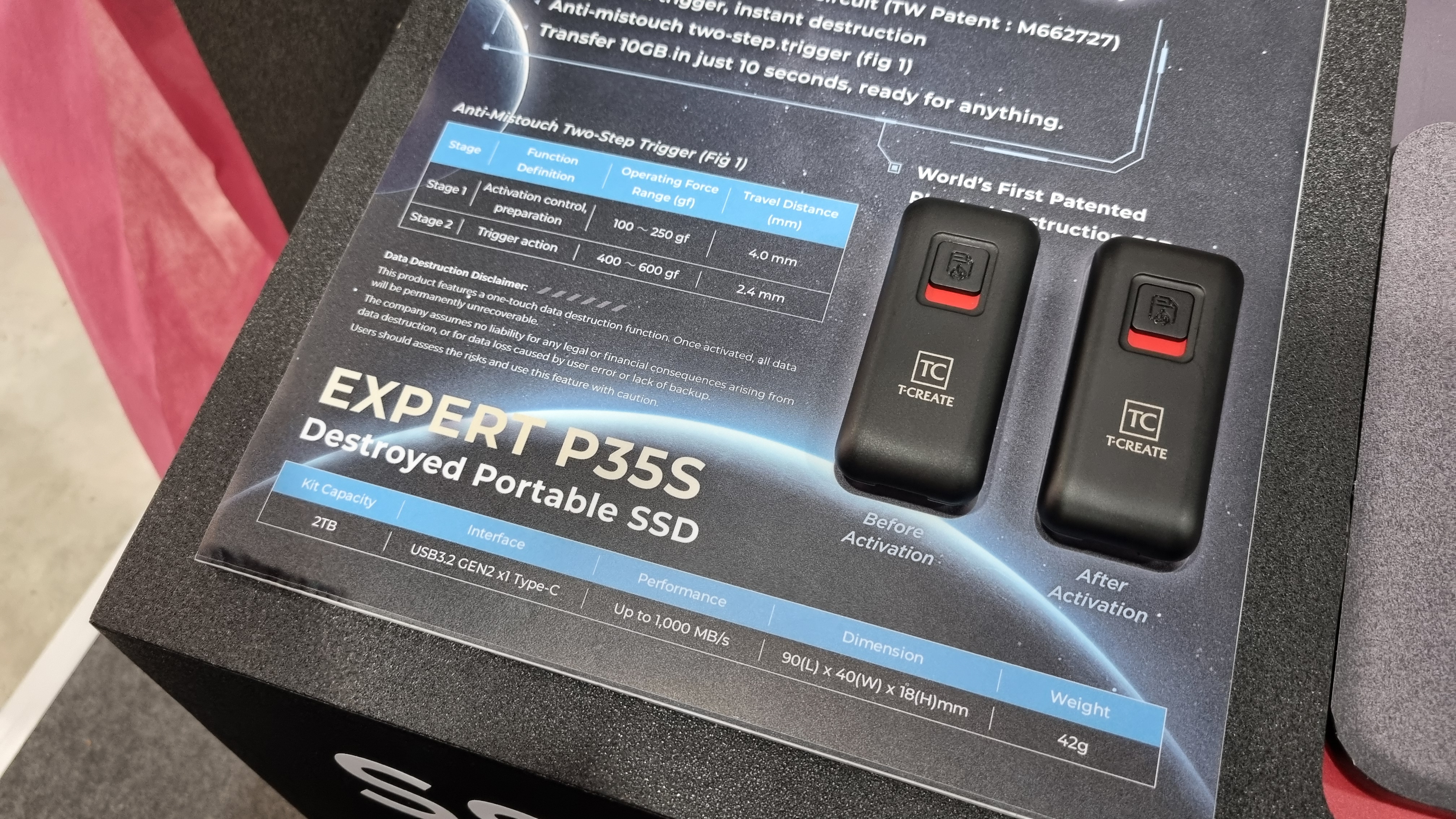 TeamGroup Unveils Portable SSD with Unique Data Destruction Feature