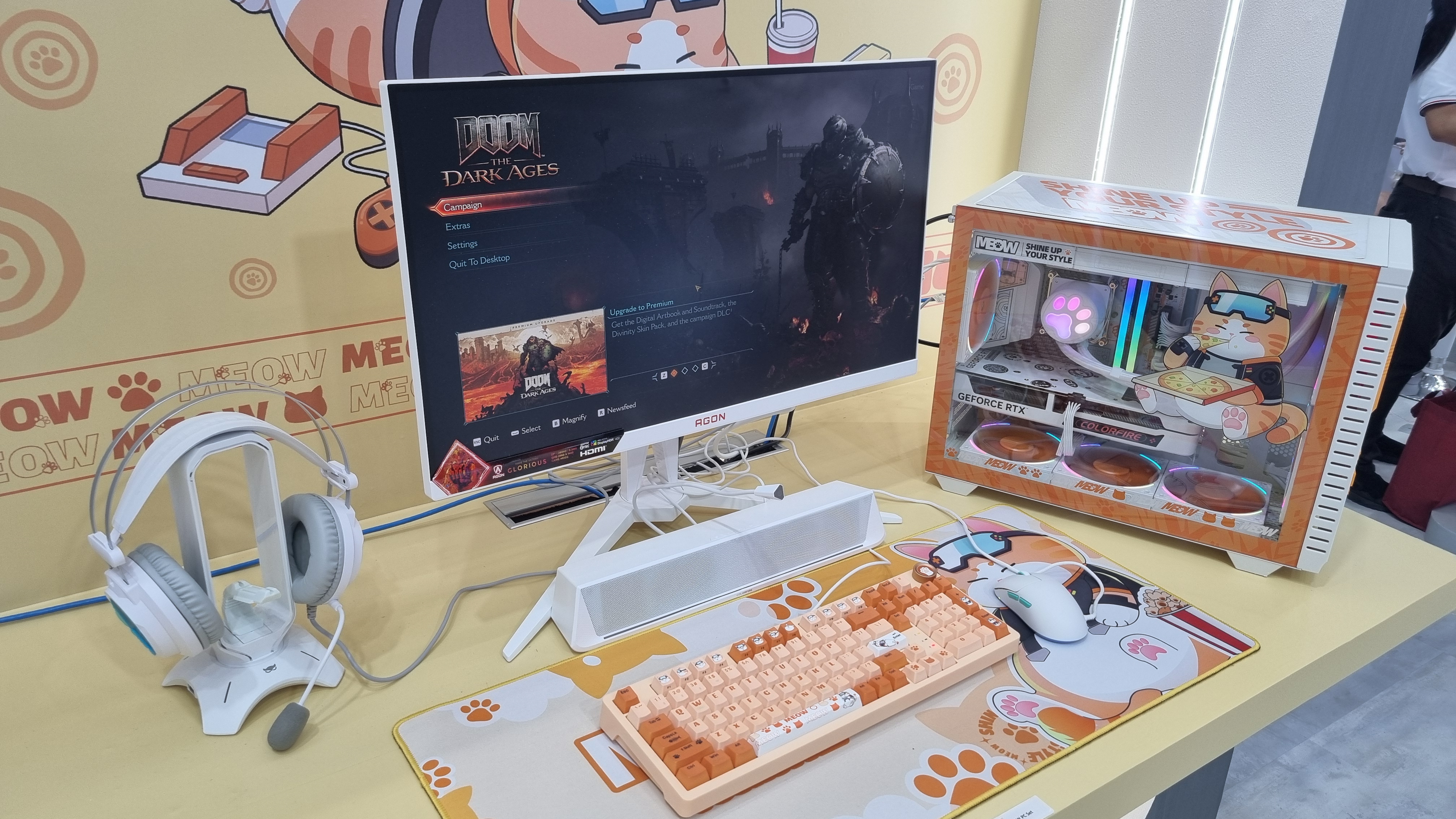 The Enthralling Fusion of DOOM: The Dark Ages with Colorful's Adorable Meow Lineup at Computex