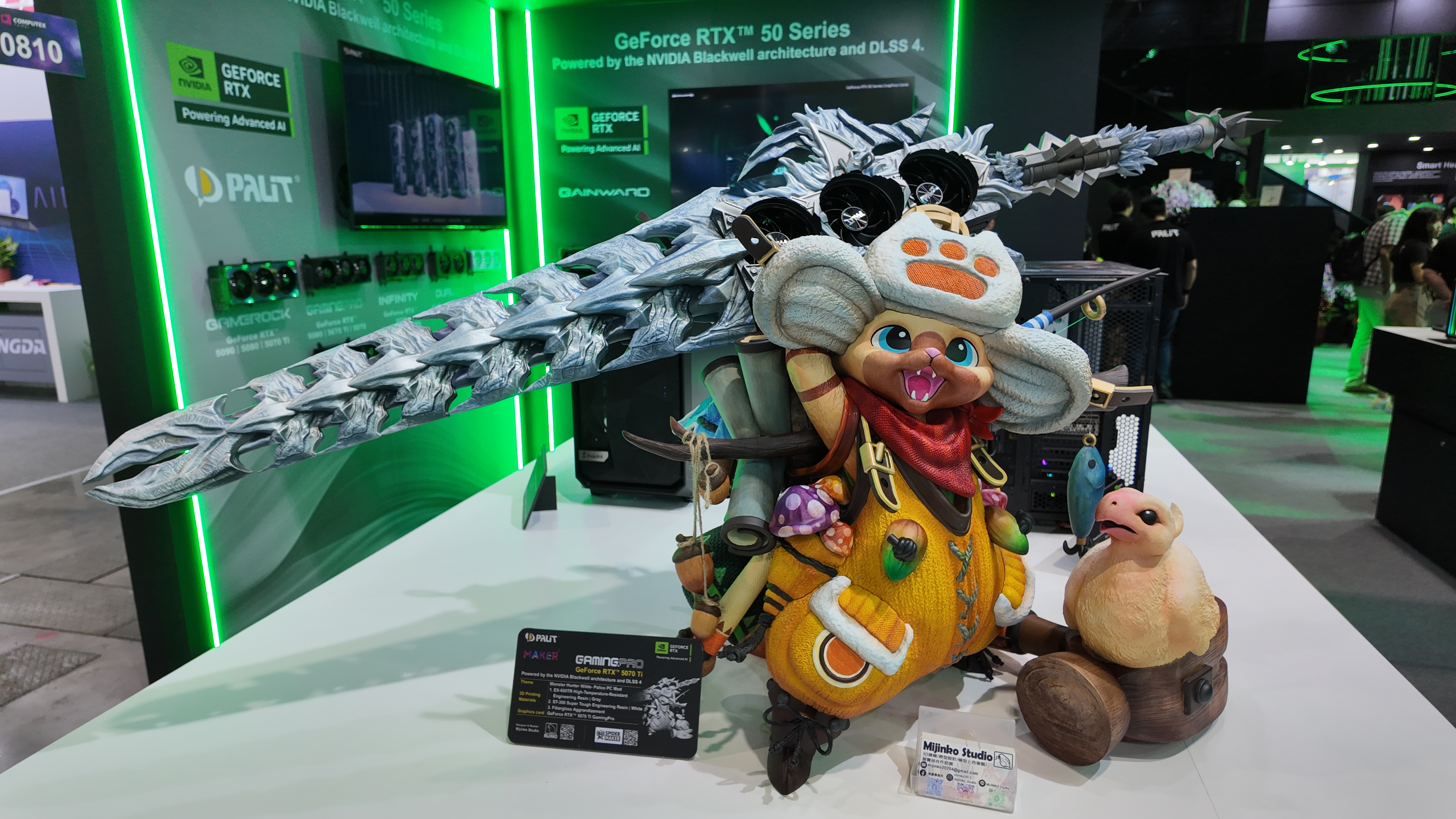 Stunning Monster Hunter Wilds PC Build Features RTX 5070 Ti GPU Sword