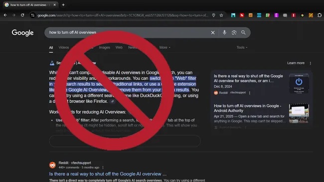 Google Search's AI Summaries Are Lacking, But There's a Browser Tool to Erase Them