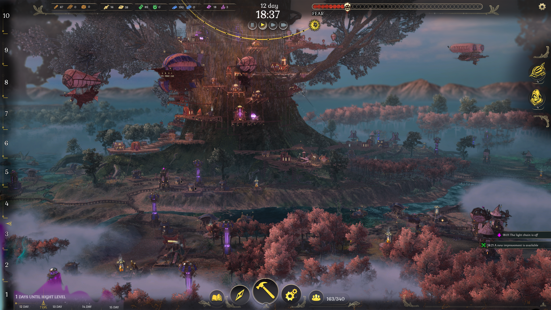 Dark Switch: A Metropolis Around a Giant Tree Beckons Players