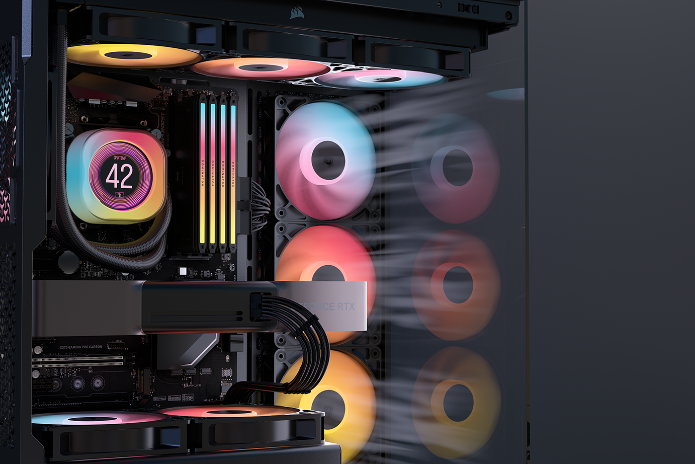 Corsair Unveils Innovative PC Case Fans Featuring 'Reverse Rotors' for Enhanced LED Lighting