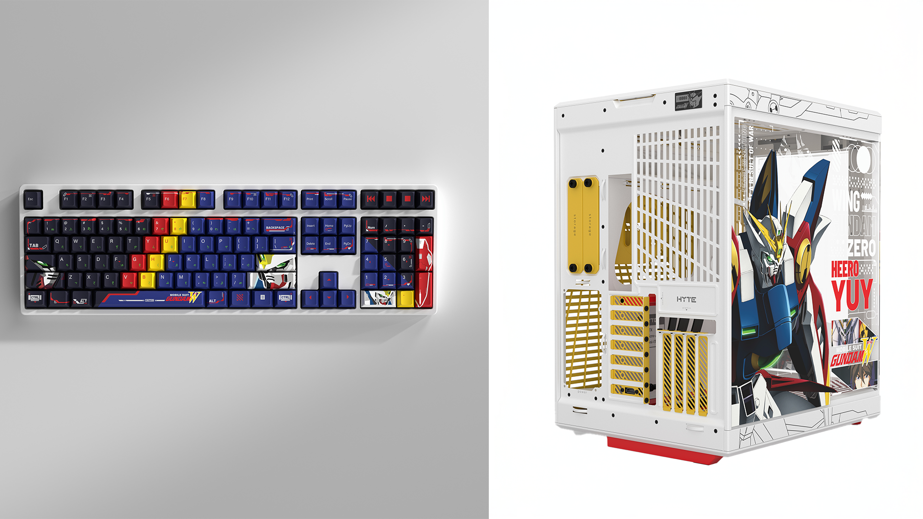 Hyte Unveils New Gundam-inspired Gaming Case and Keycaps