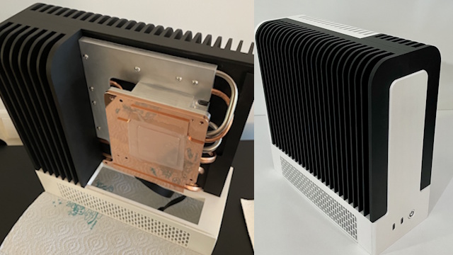 Innovative Mini PC Boasts Custom Fanless Cooling System Using AMD's Strix Halo Motherboard