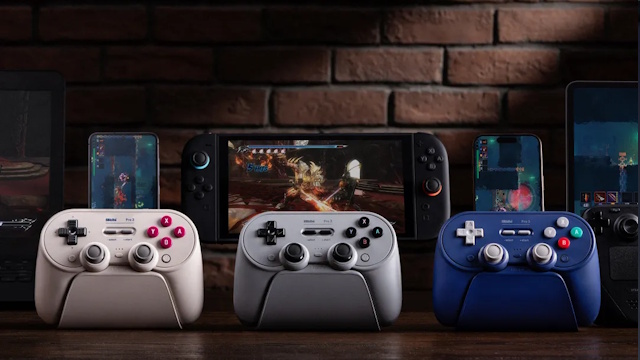 Introducing 8BitDo's Pro 3 Controller with Magnetic Swappable Buttons for Versatile Gaming
