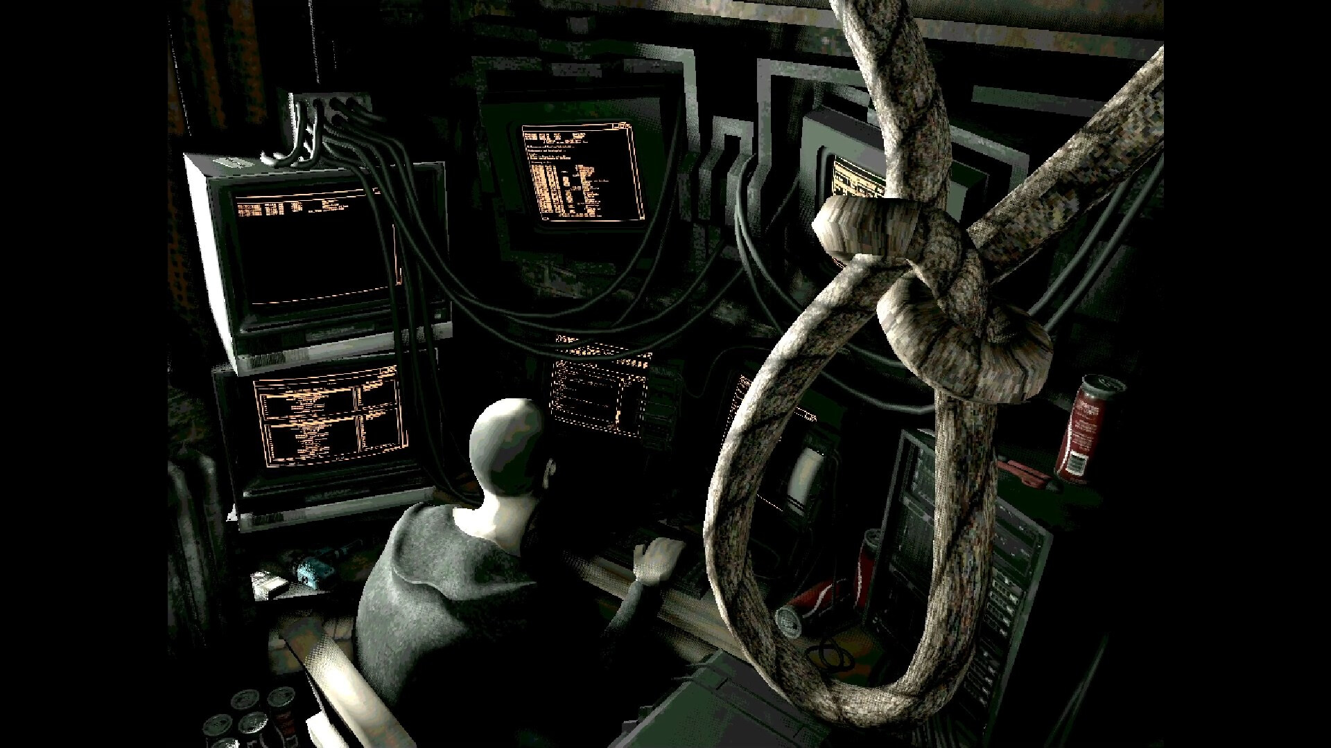 Experience this unsettling short horror game focused on hacking a dystopian superstructure