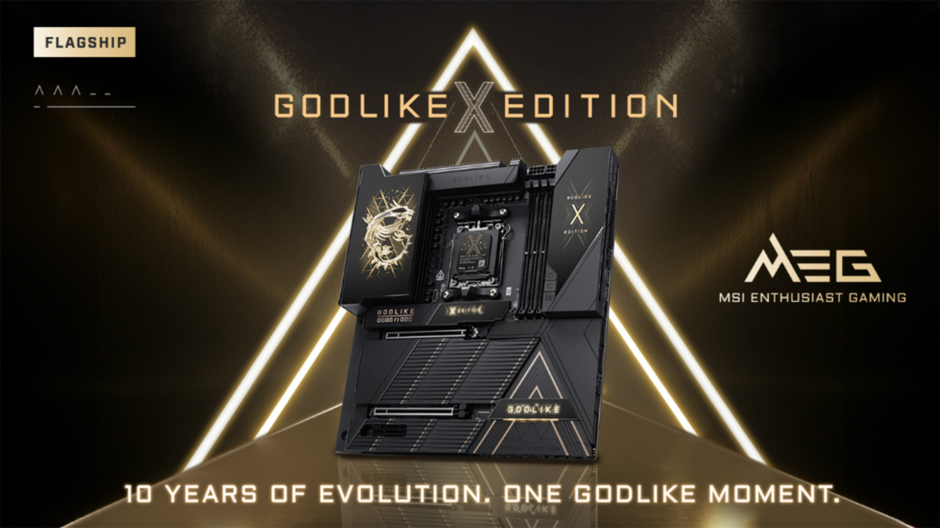 MSI Celebrates a Decade of Godlike Craftsmanship with a New Gold-Trimmed AMD Motherboard