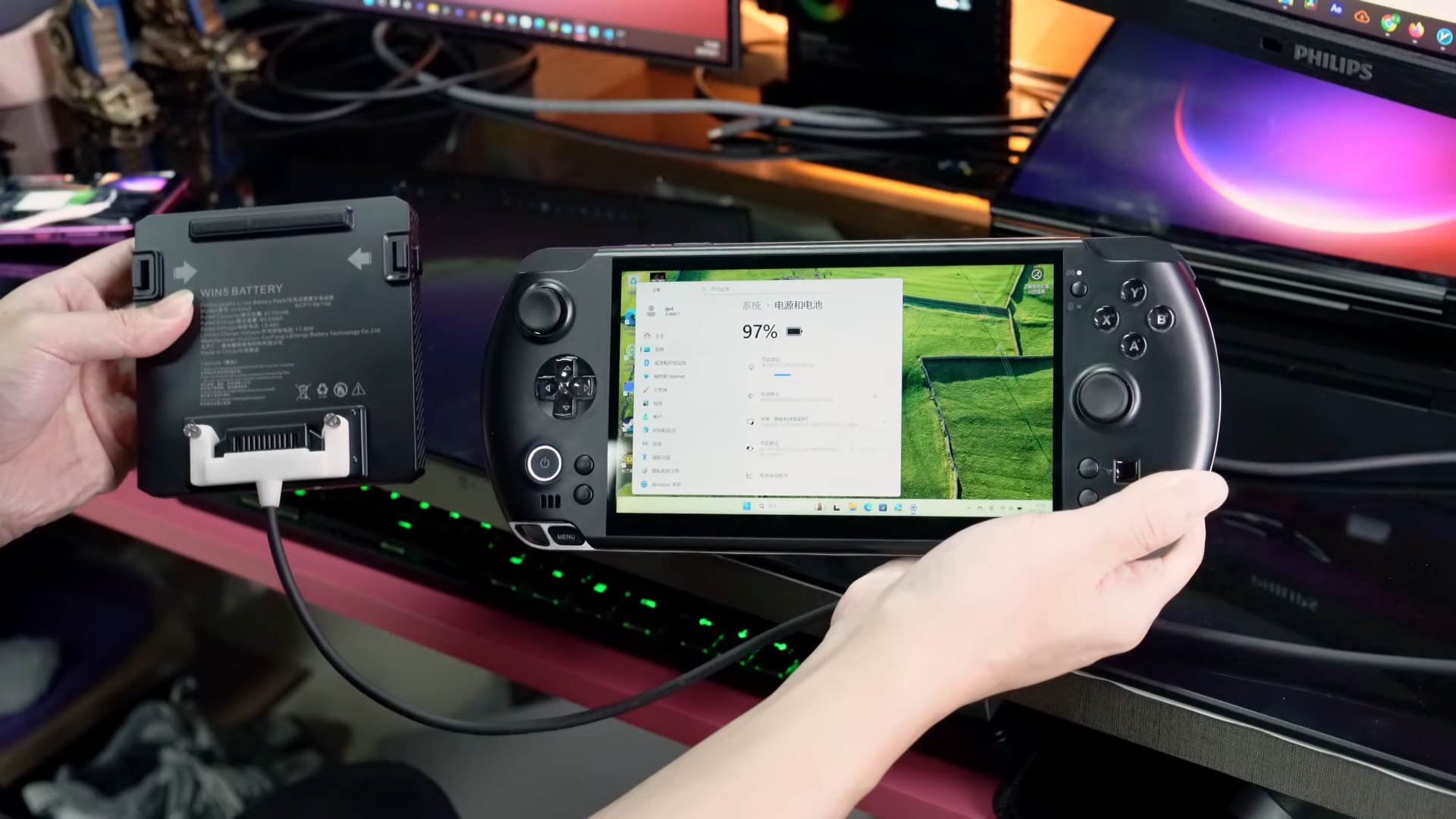 GPD Unveils New Pocket-Sized Strix Halo Handheld Gaming PC Battery