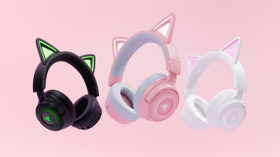 Razer Enhances Their Iconic Kitty Eared Headsets with New Wireless Models