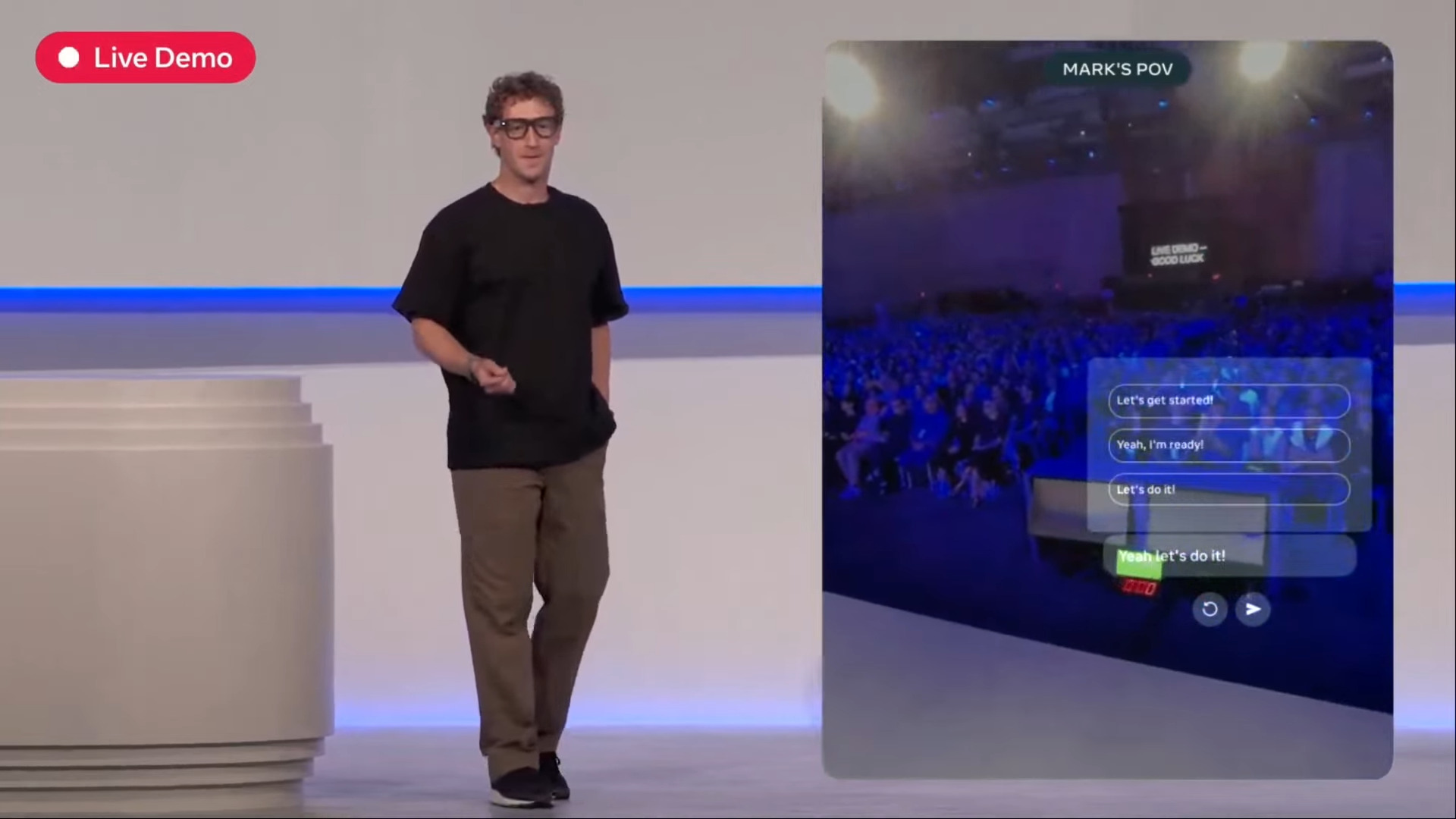 Zuckerberg Dismisses Tech Failures During Meta's Smart Glasses Demo