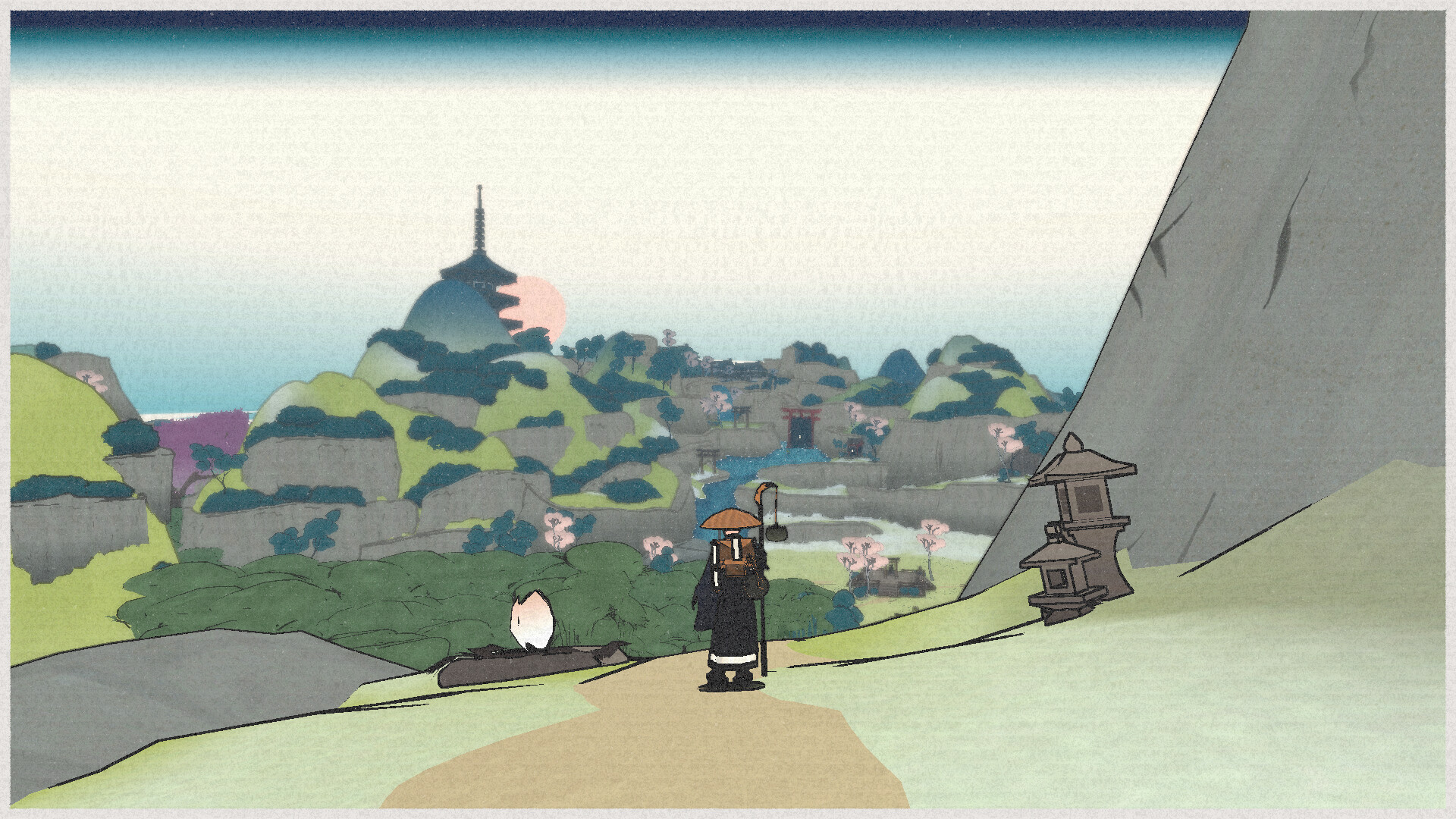 Oku: Experience the Tranquil Life of a Wandering Poet Helping Cats and Fishermen