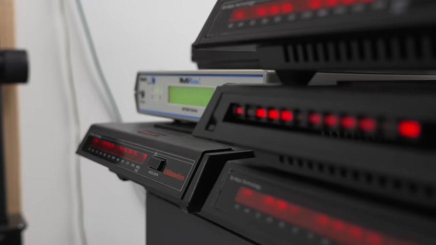 Experience the Unique Sound of Multiple Dial-up Modems Connecting
