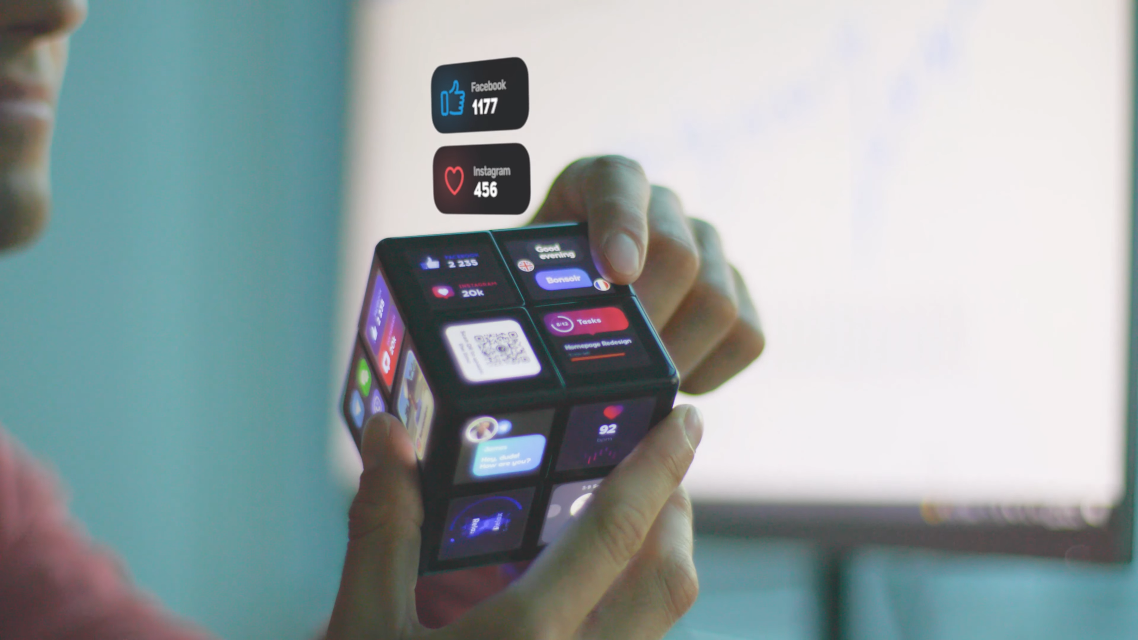 The Classic Rubik's Cube Gets a Modern Makeover with LCD Screens